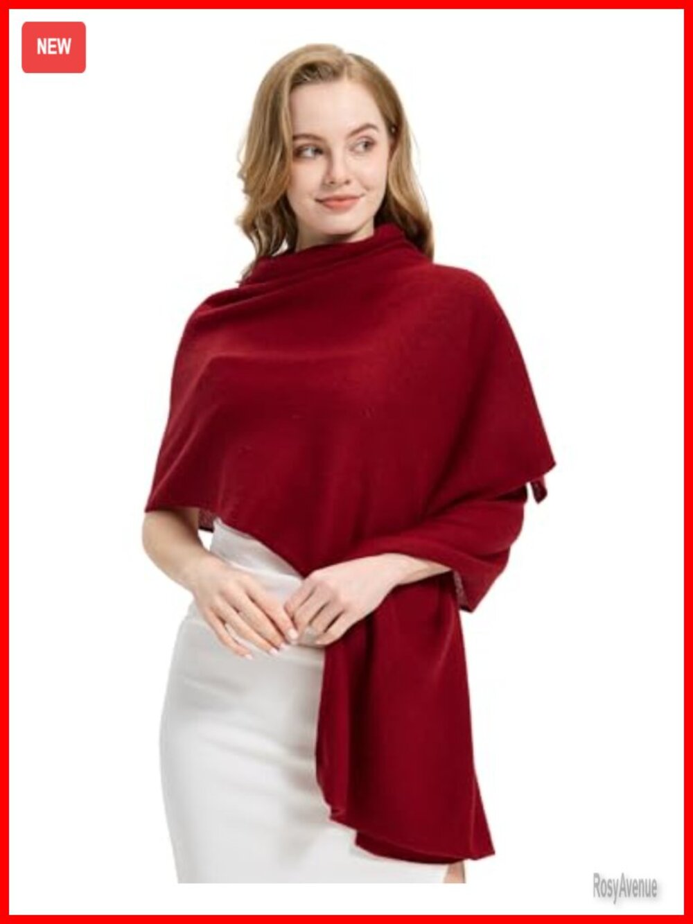 100% Cashmere Shawl Wrap Lightweight Travel Scarf All Seasons